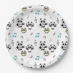 Panda Band - 1000Pandas by Amanda Roos Paper Plates