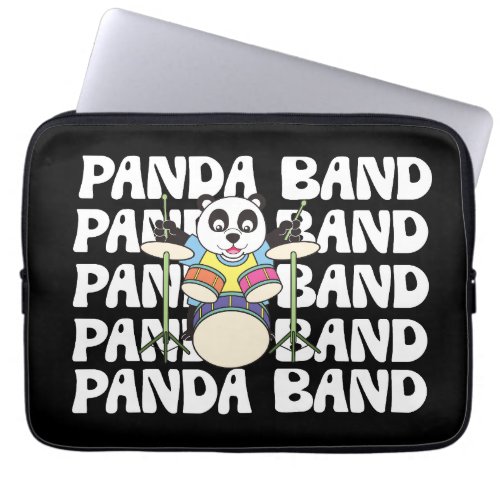 Panda band design laptop sleeve