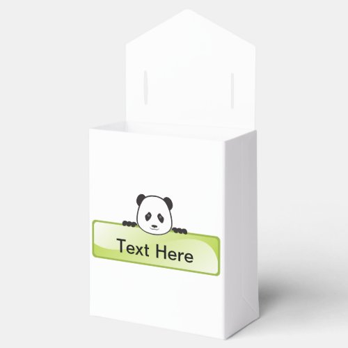 Panda Banner Favor Boxes