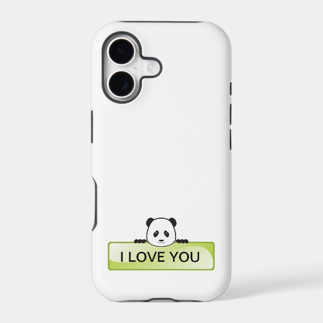 Panda Banner Iphone Case (Back)