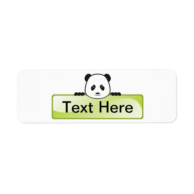 Panda Banner Label (Front)