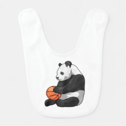 Panda Basketball player Basketball Baby Bib