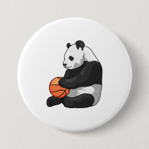 Panda Basketball player Basketball Button