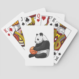 Panda Basketball player Basketball Poker Cards