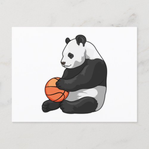 Panda Basketball player Basketball Postcard