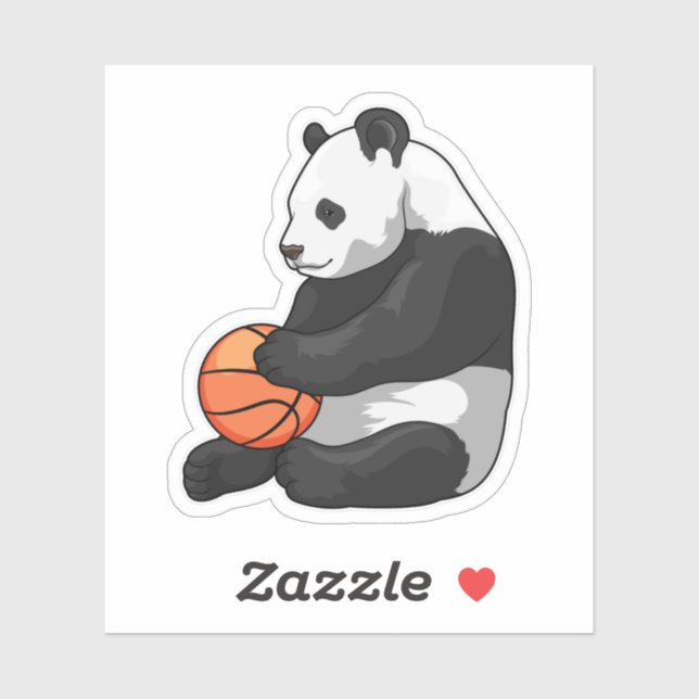 Panda Basketball player Basketball Sticker (Sheet)