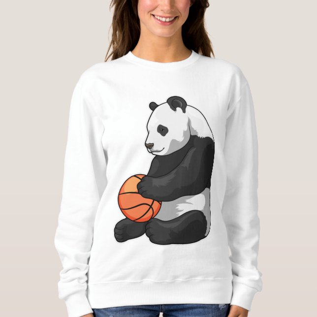 Panda Basketball player Basketball Sweatshirt (Front)