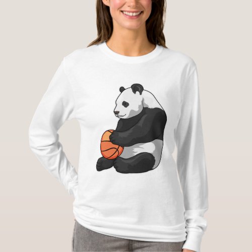 Panda Basketball player Basketball T_Shirt