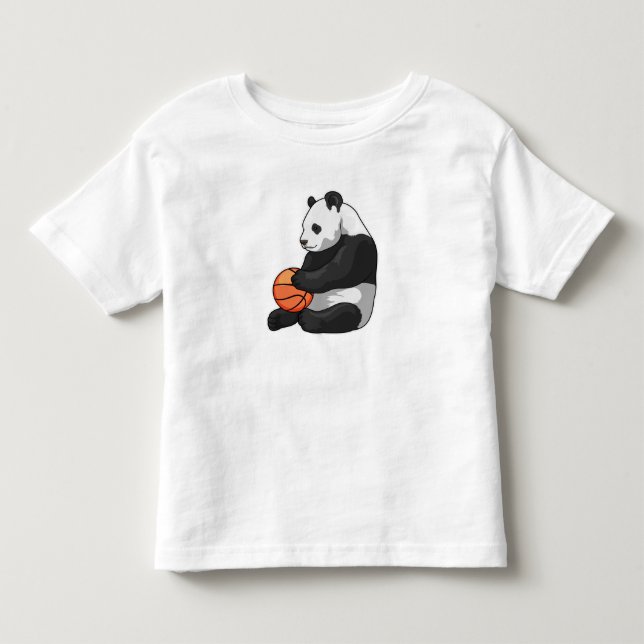 Panda Basketball player Basketball Toddler T-shirt (Front)