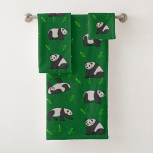 Panda Bath Towel Set