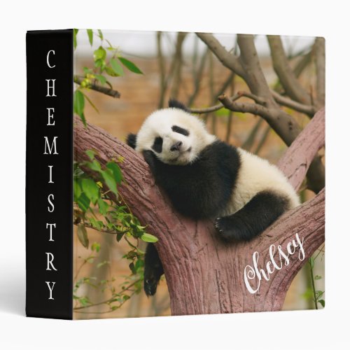 Panda Bear 3 Ring Binder