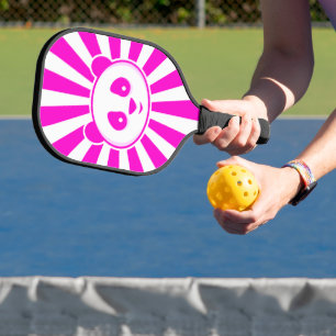 Panda Bear - Adorable Pink White Panda Pickleball Paddle