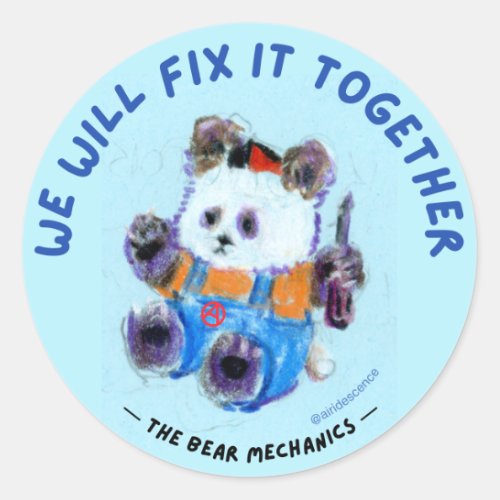 Panda Bear Anarcho_Mechanic Stickers