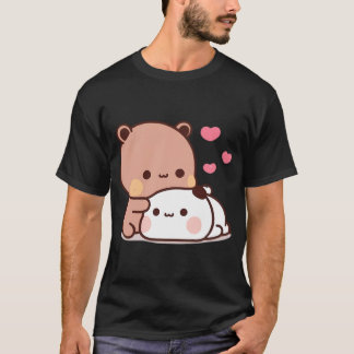 Panda Bear And Brownie True Love Bubu Dudu Couple  T-Shirt