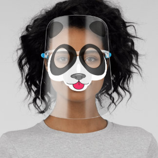 Panda bear animal face shield
