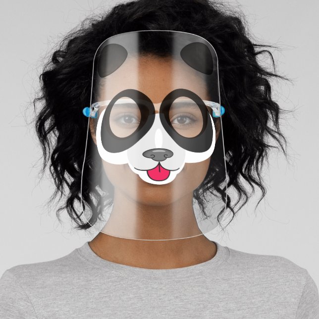 Panda bear animal face shield (Insitu)