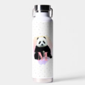 Personalized Panda Kids Water Bottle With Straw for Kids 