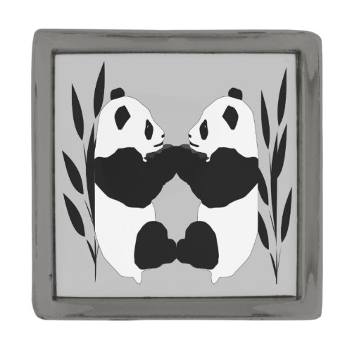 Panda Bear Animals Abstract Lapel Pin