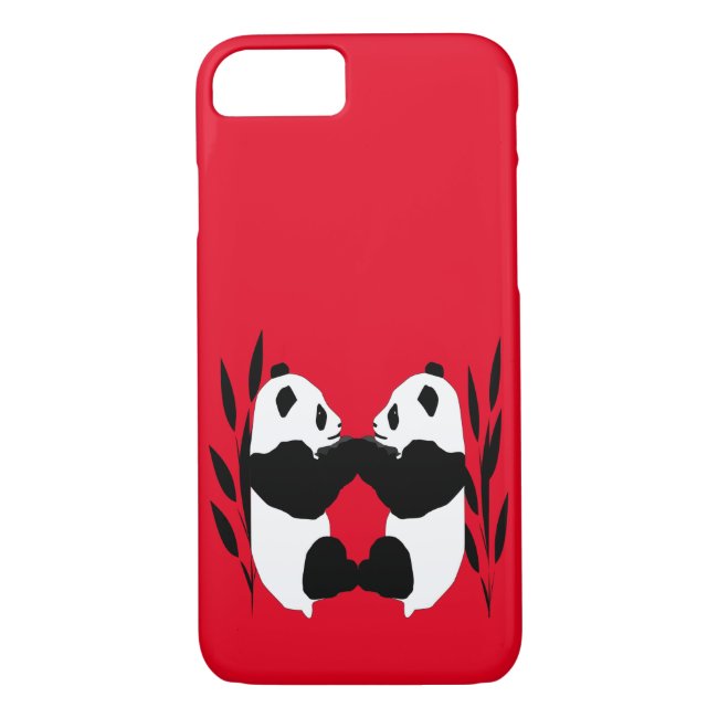 Panda Bear Animals Red OtterBox iPhone 8/7 Case