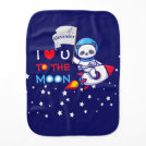 Panda bear astronaut space rocket cute kawaii kids baby burp cloth Panda bear astronaut space rocket cute kawaii kids baby burp cloth