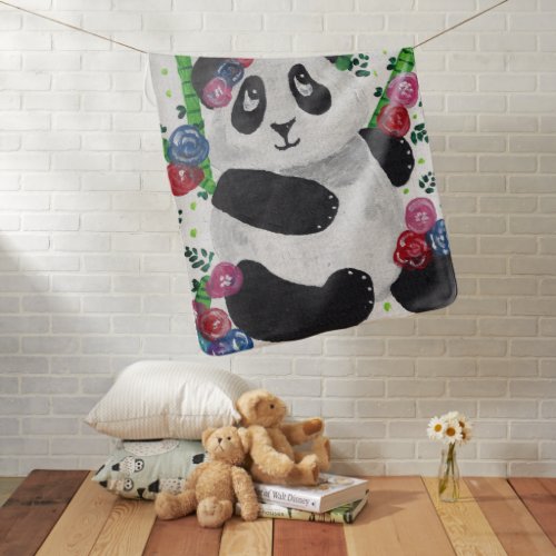 Panda Bear Baby Blanket