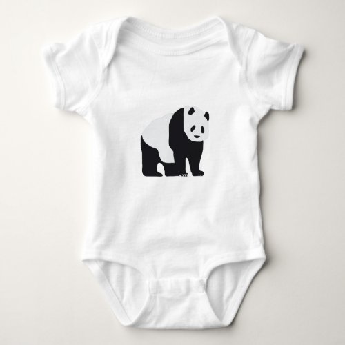 Panda Bear Baby Bodysuit