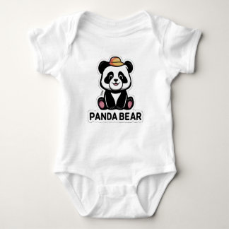 Panda Bear Baby Bodysuit