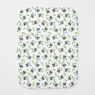 Panda Bear Baby Burp Cloth