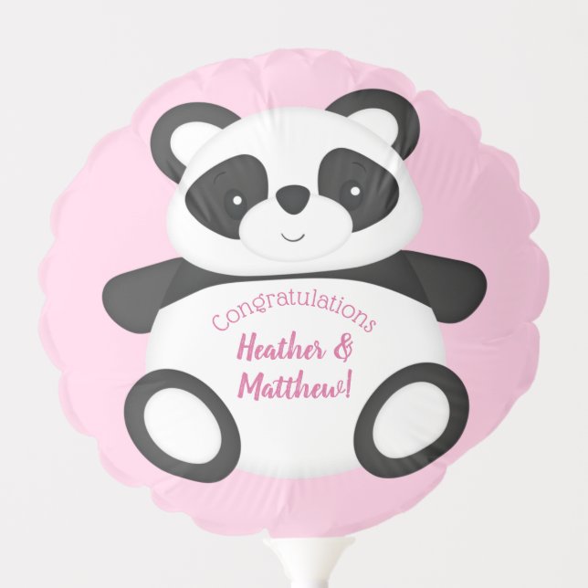 Panda Bear Baby Shower Balloon (Front)