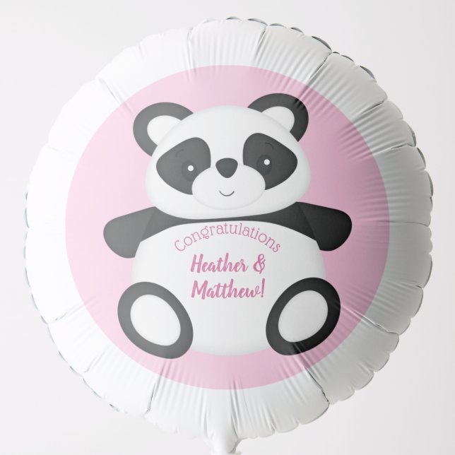 Panda Bear Baby Shower Balloon (Front)