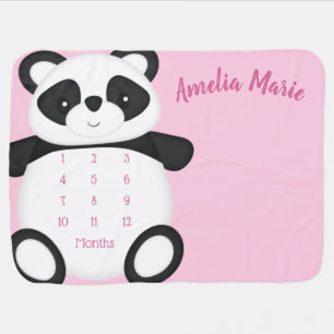 Panda Bear Baby Shower Blanket