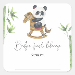 Panda Bear - Baby Shower bookplate