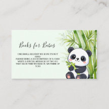 Panda Bear Bamboo Book for Baby Baby Shower