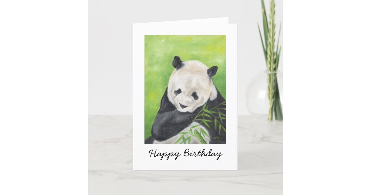 Panda Bear Birthday Card | Zazzle