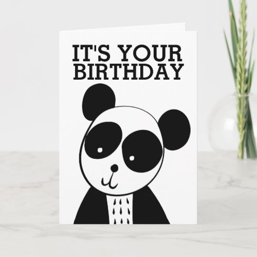 PANDA BEAR BIRTHDAY CARDS