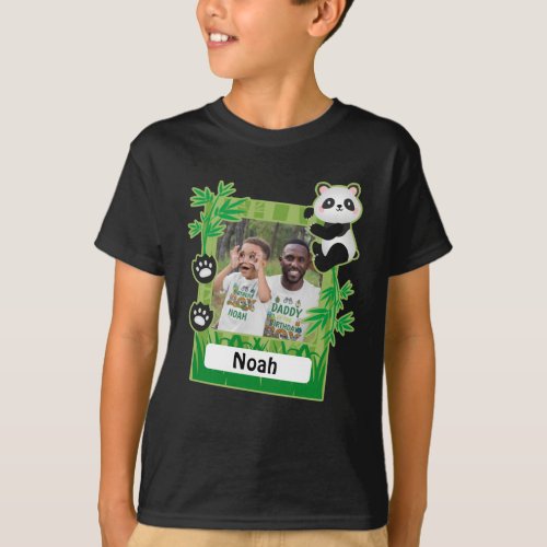 Panda Bear Birthday Shirt Photo Frame