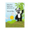 Panda bear Birthday Thank You note