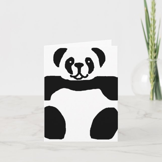 Panda bear blank card (Front)