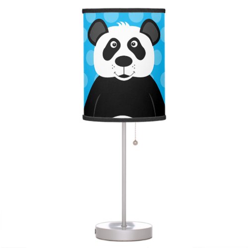 Panda Bear Blue Kids Room Baby Nursery  Table Lamp