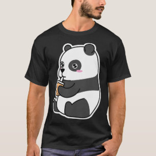 Panda Bear Boba Milk Tea  Bubble Tea JT T-Shirt