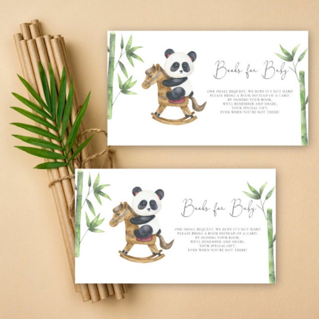Panda Bear books for baby ticket Enclosure Card (Creator Uploaded)