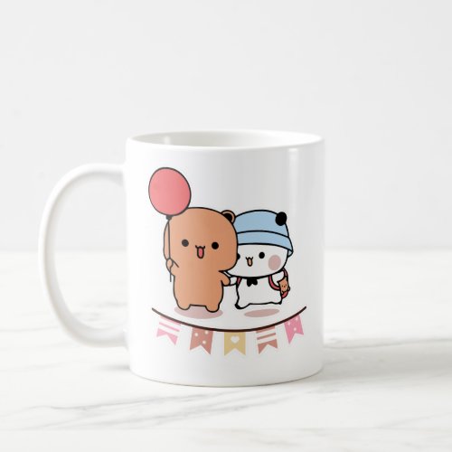 PANDA BEAR bubu and dudu hugs love balloon Coffee Mug
