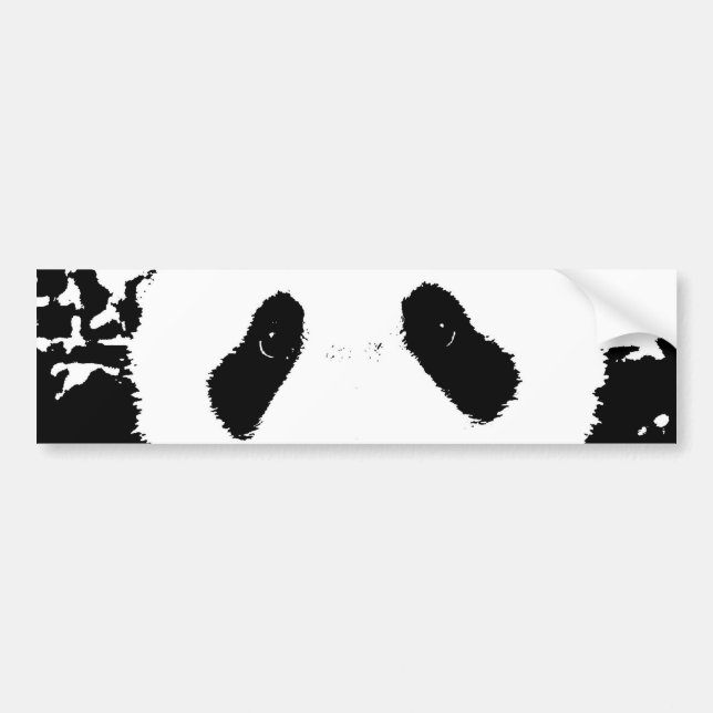 Panda Bear Bumper Sticker (Front)