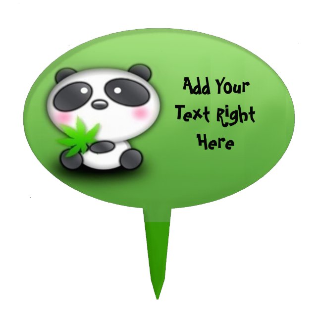 Panda Bear Cake Topper (Front)
