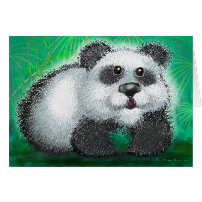 Panda Bear Cards (Front Horizontal)