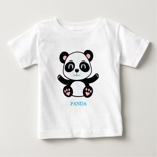 Panda Bear Cartoon Baby T_Shirt