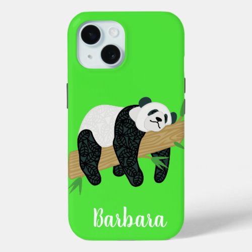  Panda Bear  iPhone 15 Case