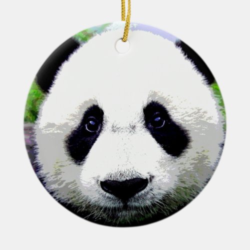 Panda Bear Ceramic Ornament