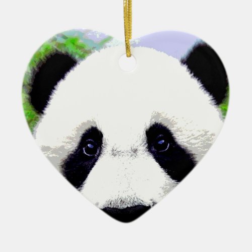 Panda Bear Ceramic Ornament