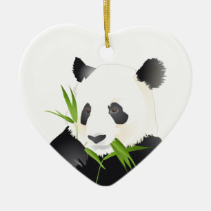 Panda Bear Ceramic Ornament